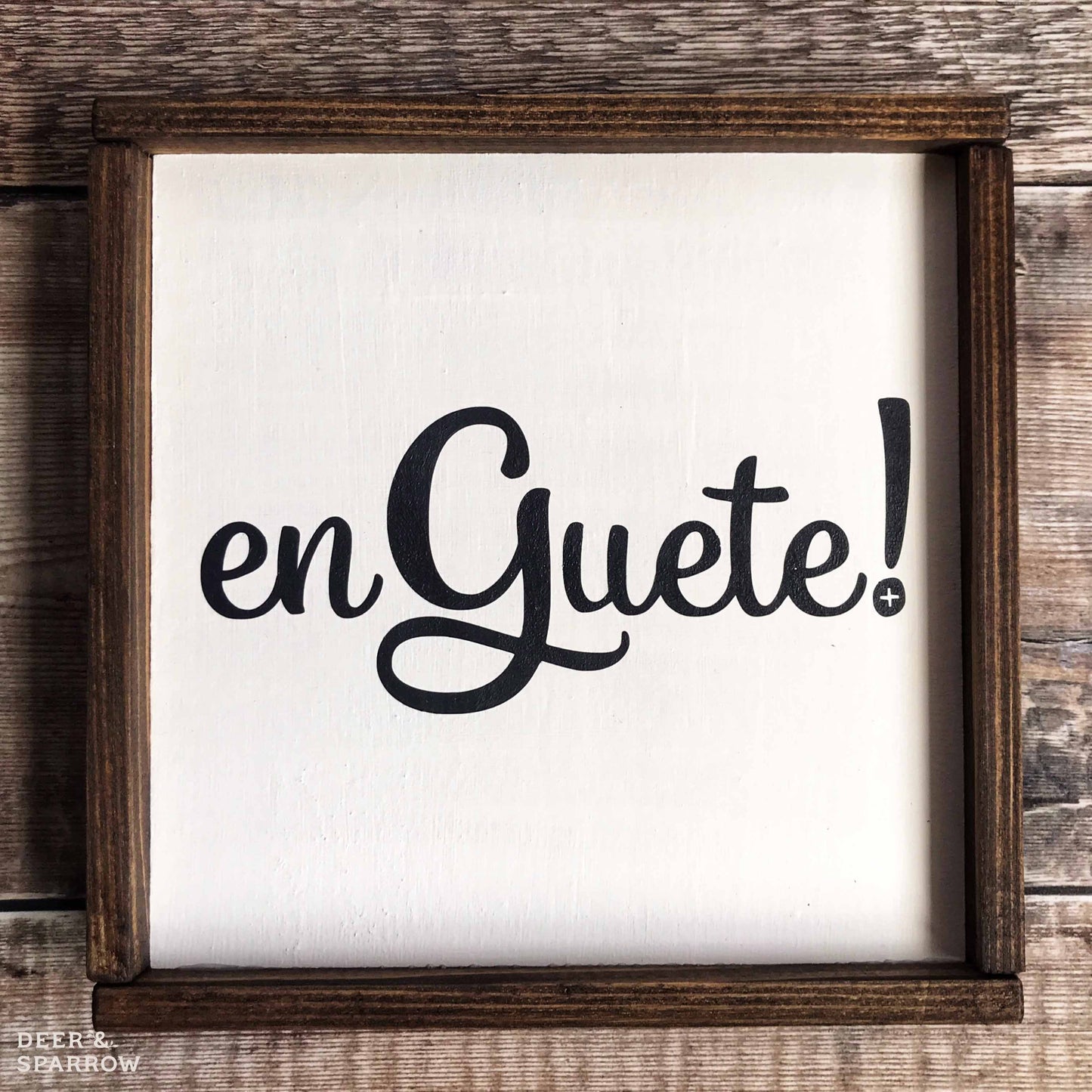 En Guete! Wooden Plaque