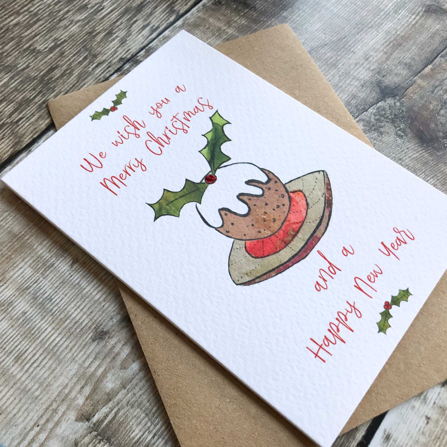 Christmas Pudding Holiday Card