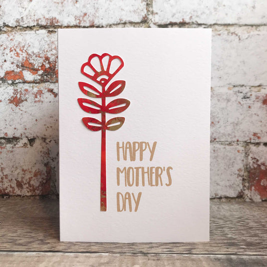 Scandi - Floral Style Mother's Day Card