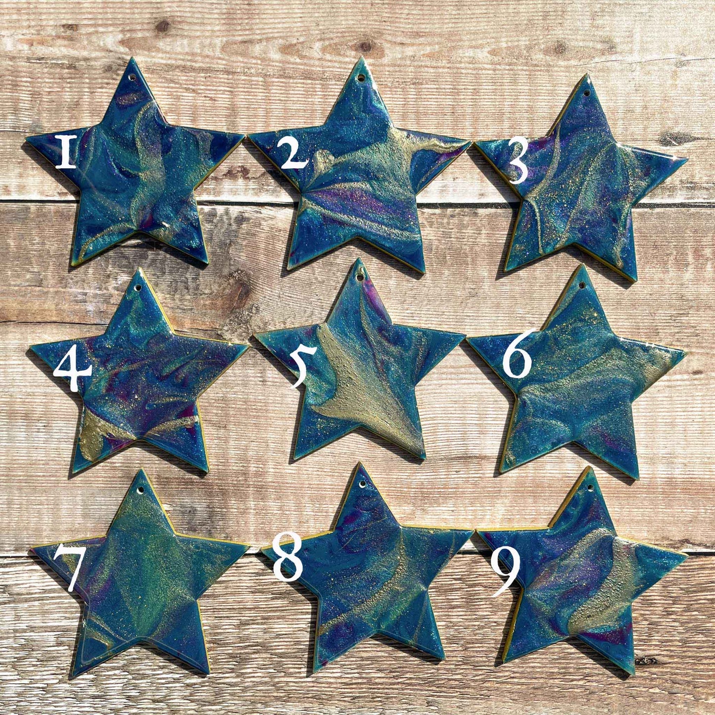 Galaxy Resin Star Hanging Decoration