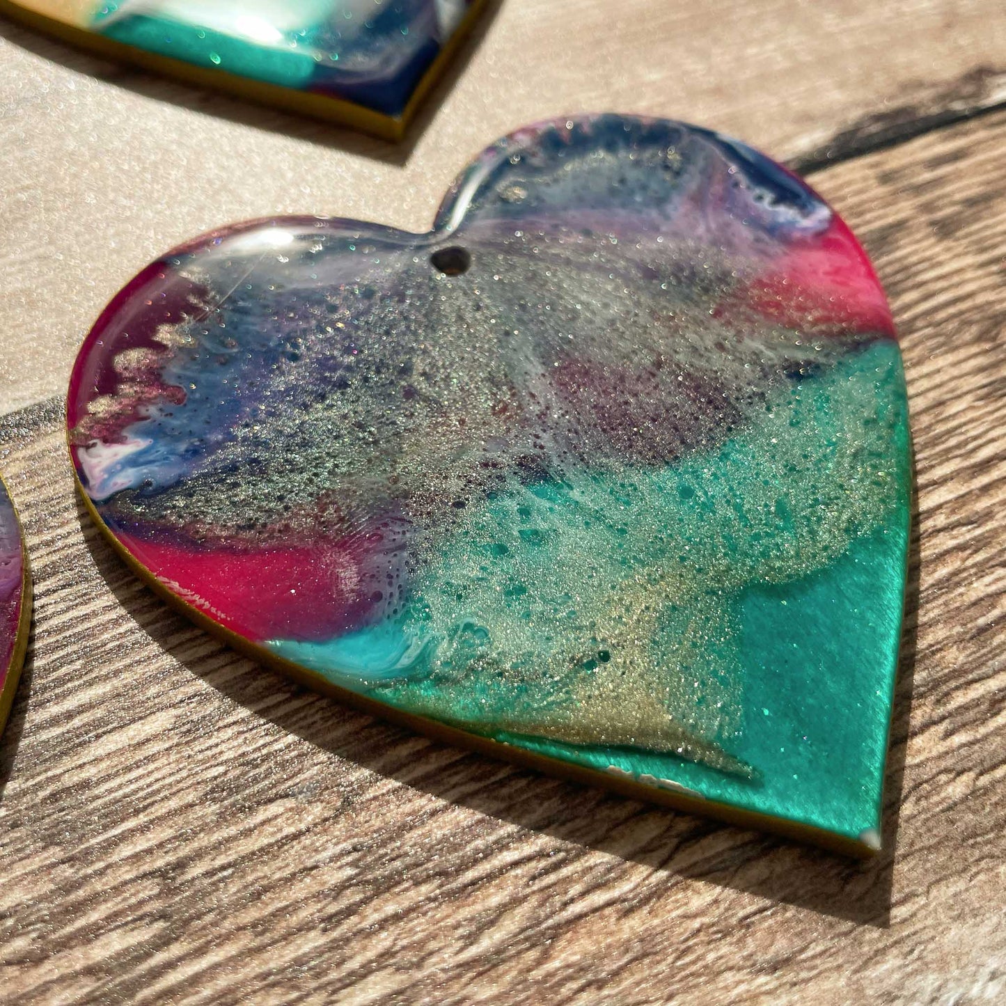 Summer Nights Ocean Heart Decoration with/without Greeting Card