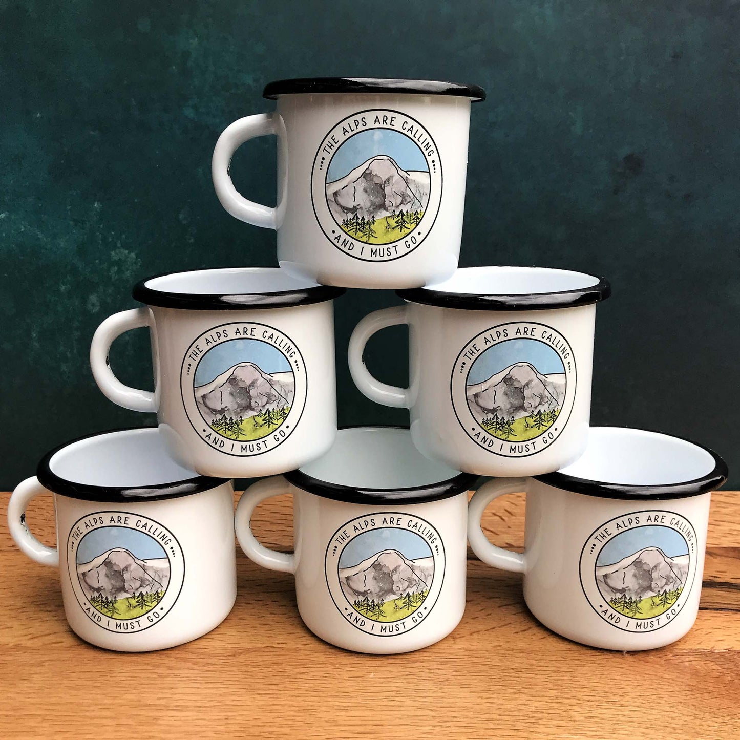 The Alps Are Calling Enamel Mug