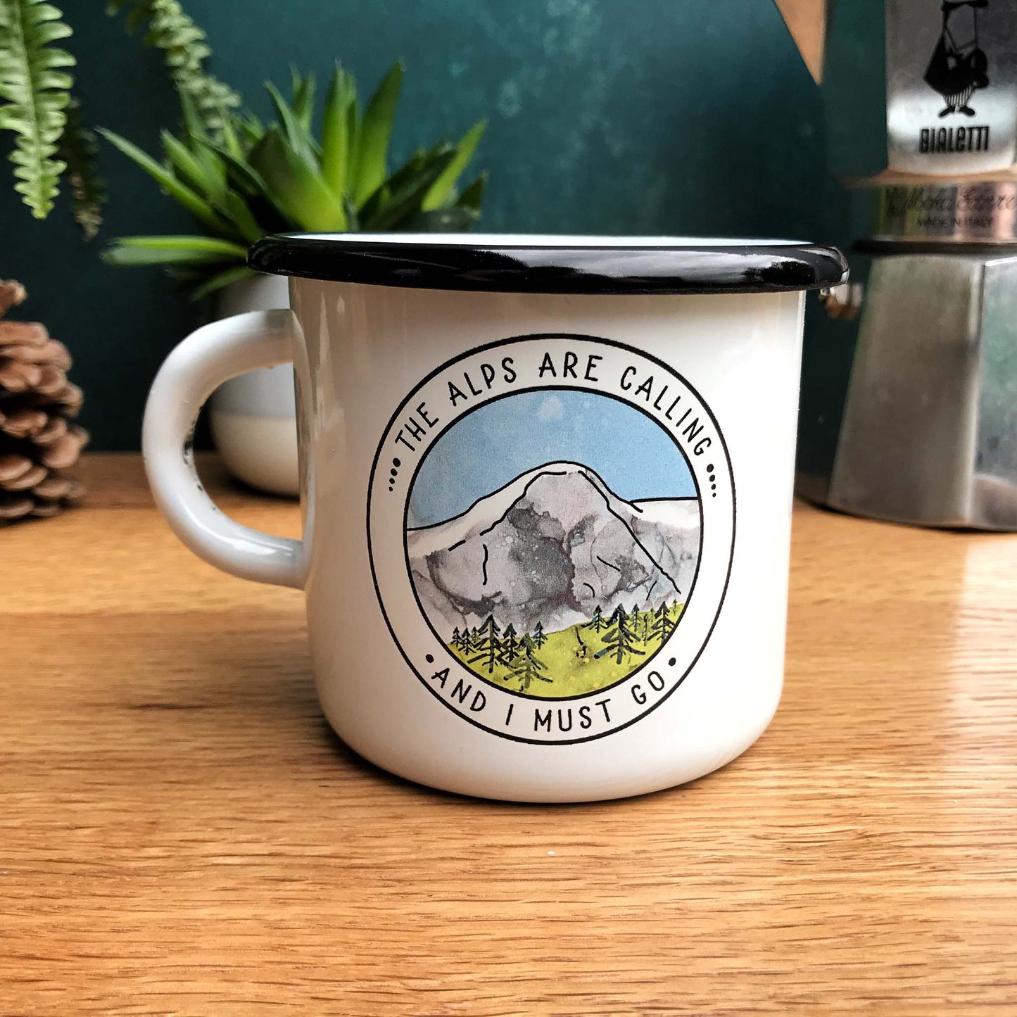 The Alps Are Calling Enamel Mug