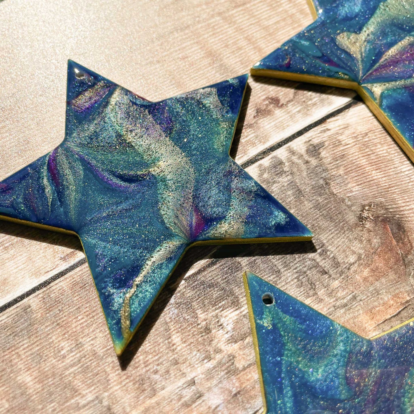 Galaxy Resin Star Hanging Decoration