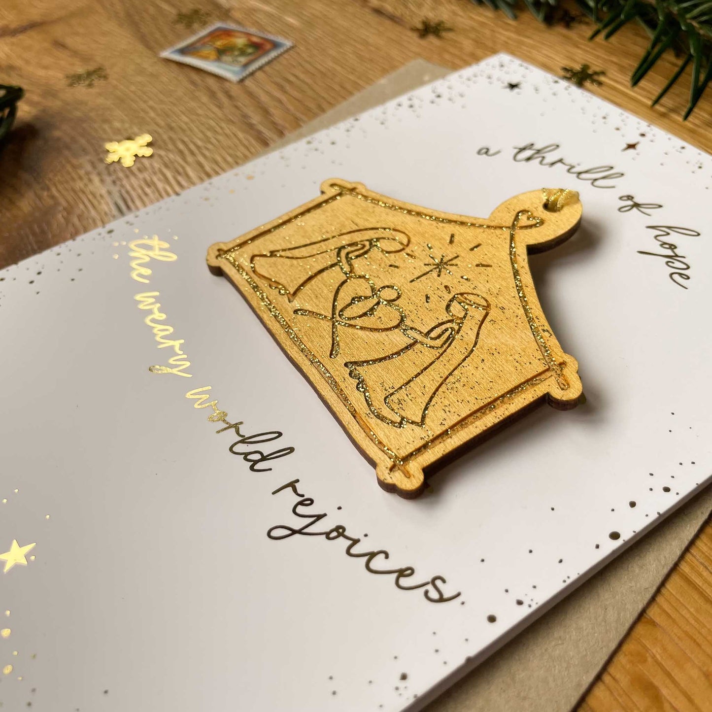 Nativity Decoration & Greeting Card