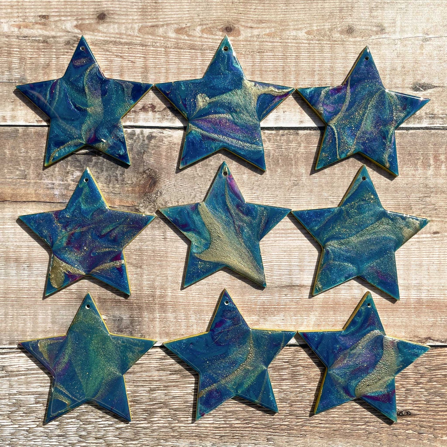 Galaxy Resin Star Hanging Decoration